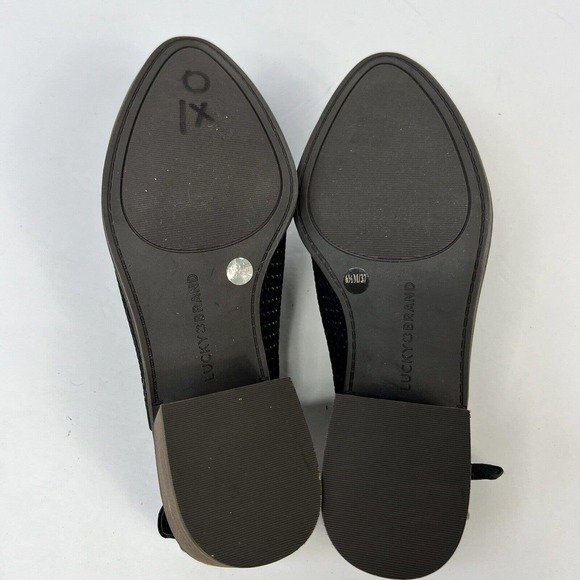 LUCKY BRAND Black Lideton Shootie Slingback Heels Size 6.5 NWOT Pointed - Picture 9 of 10
